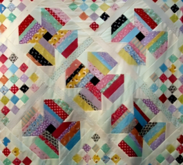 Jelly Roll Posies Baby Quilt Pattern